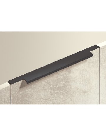Bild Möbel- Griffleiste, mit Harpunensteg, Lamezia 9265979, Länge 595mm, Aluminium matt - Hettich-2