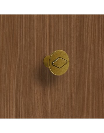 Bild Möbel- Knopf, Barcino, 9206130, Durchmesser 30mm, Höhe 25mm, Zink, messingoptik antik - Hettich-4