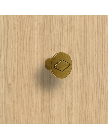 Bild Möbel- Knopf, Barcino, 9206130, Durchmesser 30mm, Höhe 25mm, Zink, messingoptik antik - Hettich-6