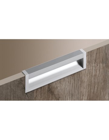Bild Möbel- Griffleiste, mit Harpunensteg, Capris 9149293, Länge 1.200mm, Aluminium silber eloxiert - Hettich-3