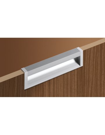 Bild Möbel- Griffleiste, mit Harpunensteg, Capris 9149293, Länge 1.200mm, Aluminium silber eloxiert - Hettich-4