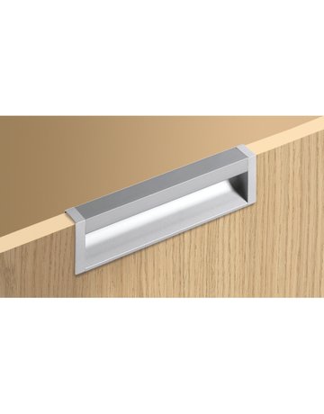 Bild Möbel- Griffleiste, mit Harpunensteg, Capris 9149293, Länge 1.200mm, Aluminium silber eloxiert - Hettich-6