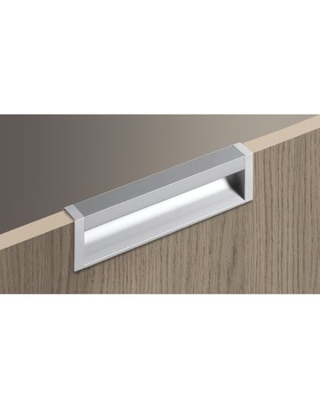 Bild Möbel- Griffleiste, mit Harpunensteg, Capris 9149293, Länge 1.200mm, Aluminium silber eloxiert - Hettich-7