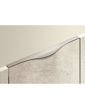 Bild Möbel- Griffleiste, mit Harpunensteg, Codania 9210058, Länge 495mm, Aluminium edelstahloptik gebürstet - Hettich-2