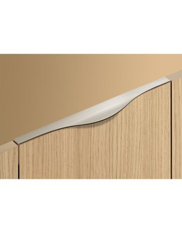 Bild Möbel- Griffleiste, mit Harpunensteg, Codania 9210058, Länge 495mm, Aluminium edelstahloptik gebürstet - Hettich-6