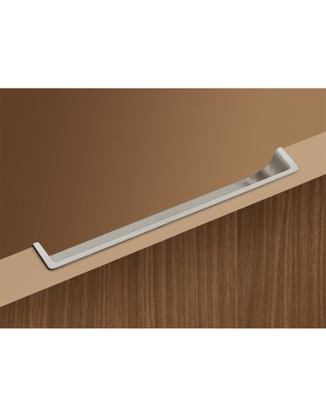 Bild Möbel- Griffleiste, Genzone 9145263, Länge 134mm, Zink edelstahloptik gebürstet - Hettich-4