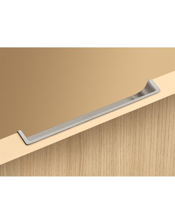 Bild Möbel- Griffleiste, Genzone 9145263, Länge 134mm, Zink edelstahloptik gebürstet - Hettich-6