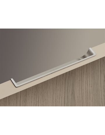 Bild Möbel- Griffleiste, Genzone 9145263, Länge 134mm, Zink edelstahloptik gebürstet - Hettich-7