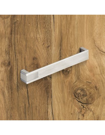 Bild MB-Griff,B25x192mm,H26mm,Zink Intra 9207482,edelstahloptik geb. - Hettich-5