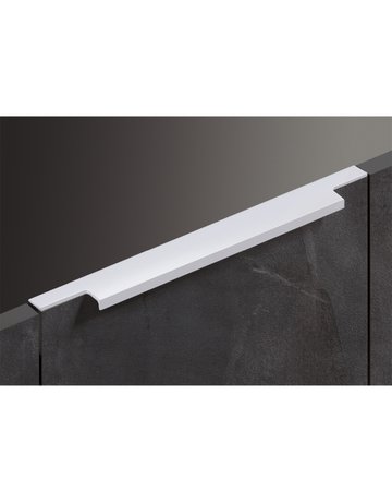 Bild Möbel- Griffleiste, mit Harpunensteg, Lamezia 9105829, Länge 395mm, Aluminium silber eloxiert - Hettich-1