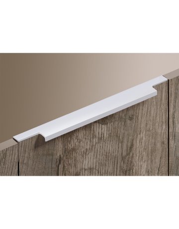 Bild Möbel- Griffleiste, mit Harpunensteg, Lamezia 9105829, Länge 395mm, Aluminium silber eloxiert - Hettich-3