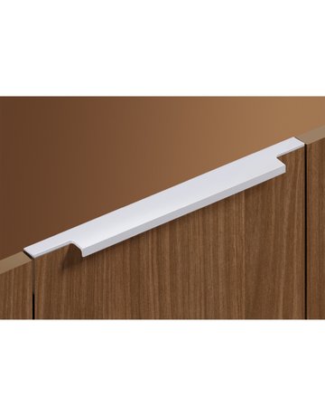 Bild Möbel- Griffleiste, mit Harpunensteg, Lamezia 9105829, Länge 395mm, Aluminium silber eloxiert - Hettich-4