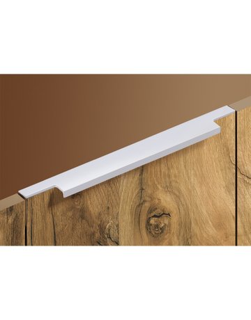 Bild Möbel- Griffleiste, mit Harpunensteg, Lamezia 9105829, Länge 395mm, Aluminium silber eloxiert - Hettich-5