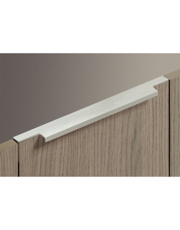Bild Möbel- Griffleiste, mit Harpunensteg, Lamezia 9105820, Länge 445mm, Aluminium edelstahloptik gebürstet - Hettich-7
