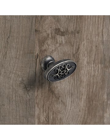 Bild Möbel- Knopf, Sertao, 9208064, Breite 23mm, Länge 45mm, Höhe 28mm, Zink, zinnoptik antik - Hettich-3