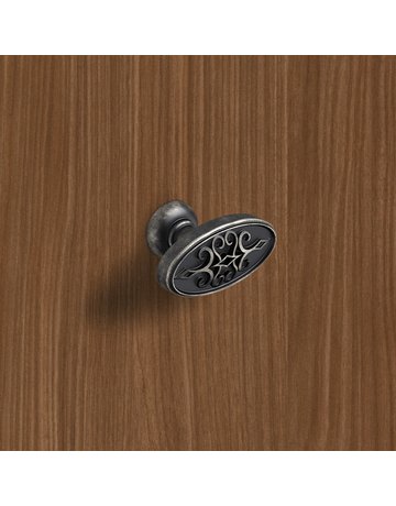 Bild Möbel- Knopf, Sertao, 9208064, Breite 23mm, Länge 45mm, Höhe 28mm, Zink, zinnoptik antik - Hettich-4