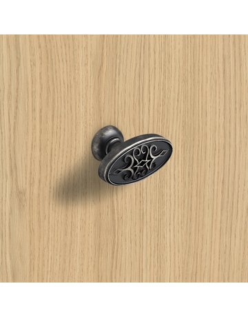 Bild Möbel- Knopf, Sertao, 9208064, Breite 23mm, Länge 45mm, Höhe 28mm, Zink, zinnoptik antik - Hettich-6