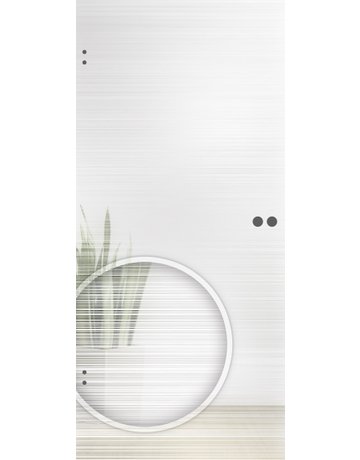 Bild Ganzglastür Corteo Classic White Größe 1972 x 834 x 8 mm - Licht & Harmonie-1