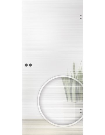 Bild Ganzglastür Corteo Classic White Größe 1972 x 834 x 8 mm - Licht & Harmonie-0