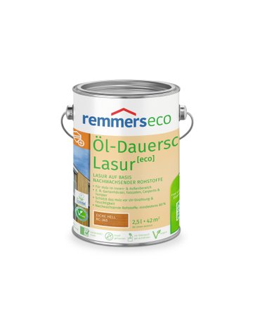 Bild Öl-Dauerschutz-Lasur [eco] eiche hell (RC-365) 2.5 l - Remmers-0