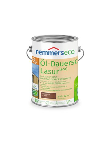 Bild Öl-Dauerschutz-Lasur [eco] nussbaum (RC-660) 2.5 l - Remmers-0