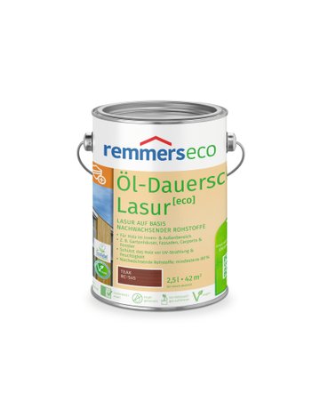 Bild Öl-Dauerschutz-Lasur [eco] teak (RC-545) 2.5 l - Remmers-0