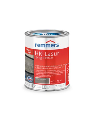 Bild HK-Lasur 3in1 Grey-Protect graphitgrau (FT-25416) 0.75 l - Remmers-0