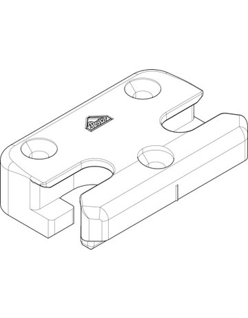 Bild DK-SI-Schließstück, K, NT, Nr. 206, DIN Links-Rechts, Zinkdruckguss, silberfarbig - Roto-2