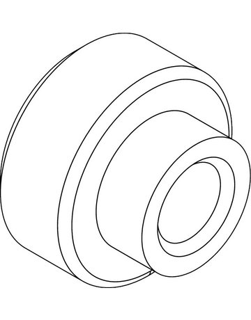 Bild Faltschiebe-Zubehör, Befestigungsbuchse, Patio 6080, DIN Links-Rechts - Roto-1
