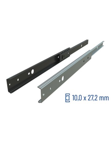 Bild Teilauszug 010 20 kg/Pr Länge 350 mm Zuhaltung, Aushalterung, Air Motion - Schock Teleskopschienen-0
