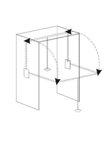 Bild Kleiderlift 18 -20 KG silberfarbig EB 60 - 83cm - Topform-2