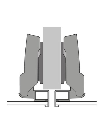 Bild Möbel-Alurahmentürscharn.,95° Sensys 8661,9091231,halb vorl.,sw - Hettich-1
