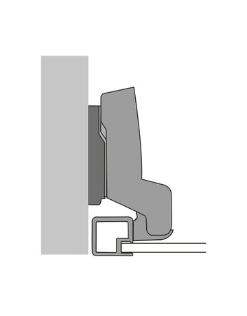 Bild Möbel-Topfscharnier,95°,Kröpf.0mm Sensys 8638,9072529,einlieg.,vernickelt - Hettich-2
