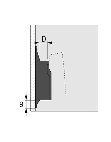 Bild Montageplatte zur Klebemontage mit Direkt-Höhenverstellung, Distanz 10.0 mm - Hettich-1