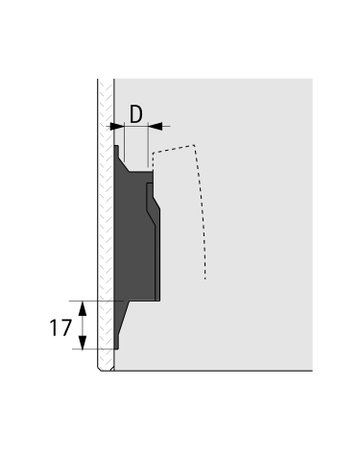 Bild Montageplatte zur Klebemontage mit Direkt-Höhenverstellung, Distanz 10.0 mm - Hettich-1