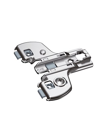 Bild Face-Frame-Montageplatte mit Direkt-Höhenverstellung, vernickelt, Lochreihe 9.5 x 40 mm, zum Anschrauben, Distanz 0.0 mm - Hettich-0