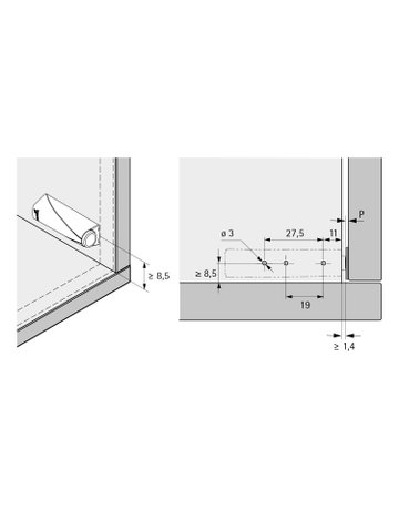 Bild Push to open Lock Magnet zum Anschrauben weiß - Hettich-2