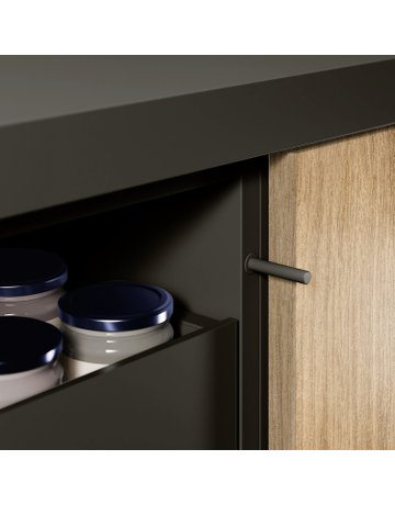 Bild Push to open für Drehtüren Magnet zum Einbohren Langhub, anthrazit - Hettich-2