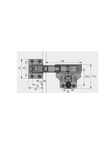 Bild Eingelenk-Grundscharn.,Zinkdruckguss vz Evisys 9343488, ohne Dämpfung,115° - Hettich-4