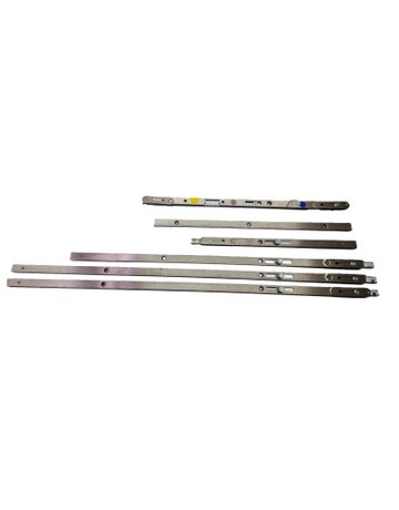 Bild Stulpgarnitur für Hauptschloss Typ V 16 mm Edelstahl, kantig, 72 mm - KFV-0