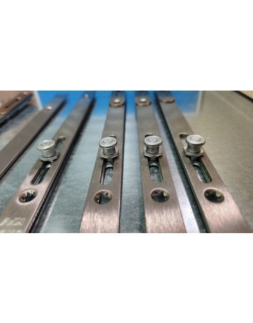 Bild Stulpgarnitur für Hauptschloss Typ V 16 mm Edelstahl, kantig, 72 mm - KFV-1