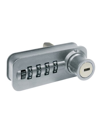 Bild Zahlenschloss für Schreibtischcontainer Systema Top 2000, rechts, Chrom Optik - Hettich-0