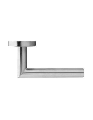 Bild Lochteil Rhodos ER28 RL links auf Drückerrosette Kosmos schwarz - Karcher Design-1