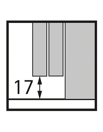 Bild TopLine XL, Set Lauf- und Führungsteile, STB 19, 17 mm, 32 - 40 mm, 100 kg, 2-türig - Hettich-1