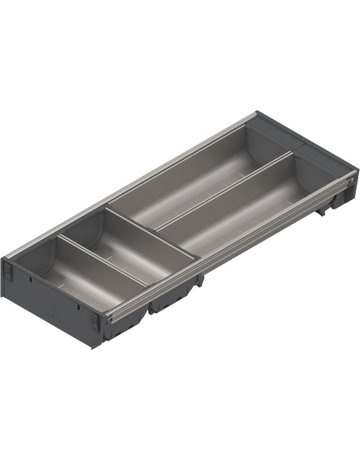 Bild ORGA-LINE Schalen-Set (teilausfüllend), für TANDEMBOX Schubkasten, NL=500 mm, KB=300 mm, Breite=192 mm, inox-gebü/staubgr - Blum-0