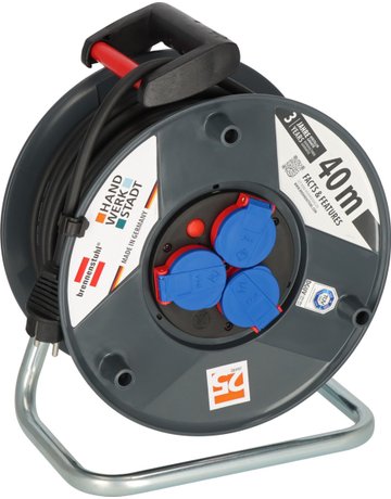 Bild Kabeltrommel Kunststoff Länge 40 Meter H07RN-F3G1,5, IP44 / BGI 608 - brennenstuhl-0