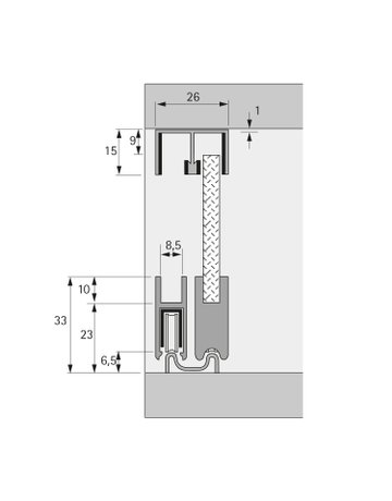 Bild SlideLine 97 Doppel-Laufschiene 5000mm - Hettich-2