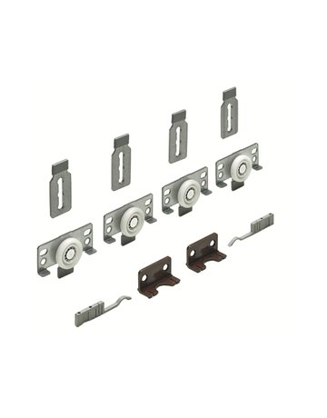 Bild MB-Schiebetürbeschläge-Set, 2-T. 45234, für einliegende Türen, 40kg - Hettich-0