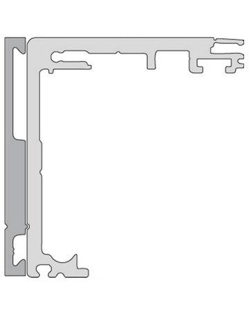 Bild Wand-/Deckenabstandsprofil Symi 10 mm Edelstahlfarben - Topform-0