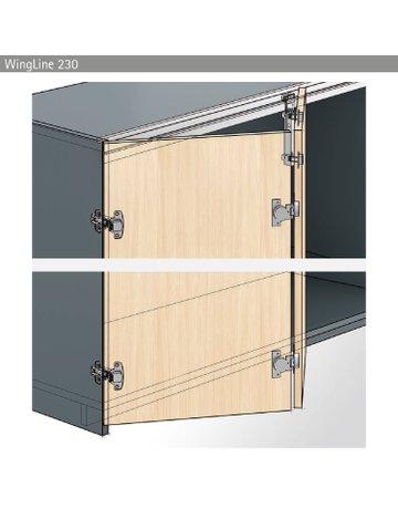 Bild WingLine 230/77 Laufprofil, 2400 mm, schwarz - Hettich-1